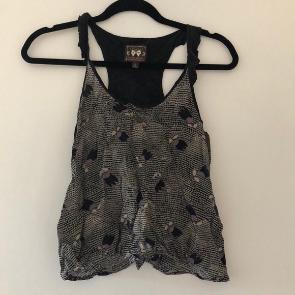 Silk top with ruffle strap details - Picture 2 of 2